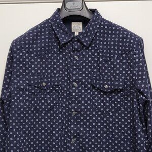 Moon Shine Spirit Shirt  Pearl Snap Mens Large Long Sleeve Brad Paisely Western